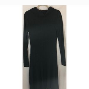 Athleta green jersey knit cowl neck dress, extra small